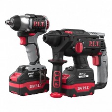 Набор аккумуляторных инструментов P.I.T. P0003-02 (перфоратор PBH20H-22B, гайковерт PIW20H-300B)