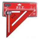 Угольник Свенсона метрический плотницкий с разметочным маркером P.I.T. DRUA HSQR04-0180C (180 мм)