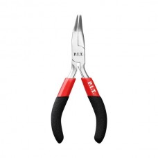 Длинногубцы мини изогнутые P.I.T. ADVANCE HPLR06-0115B, 115 мм, сталь CR-V, 63HRC, пружина