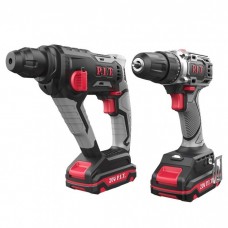Набор аккумуляторных инструментов P.I.T. P0002-02 (перфоратор PBH20H-18A, дрель PBM20H-10B)