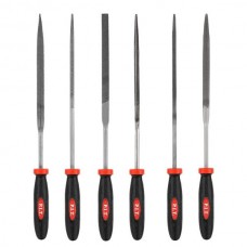 Набор надфилей P.I.T. HSET03-0006 (6шт, №3, 200/100 мм, перекрестная насечка, двухкомп. рукоятка)